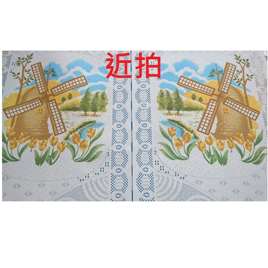 三寶家飾~美式風車針織紗中長門簾，尺寸約85*90。150公分，長門簾可當風水簾，門簾 壁簾 櫃簾 小窗簾-細節圖4