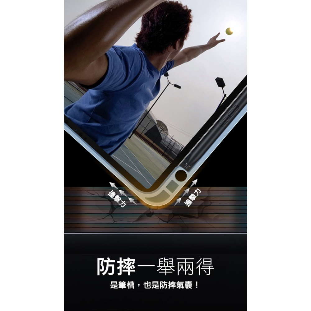 Xiaomi 小米平板6 / 6 pro 11吋 2023版 平板電腦保護套 筆槽設計 三折支架 專用皮套-細節圖7