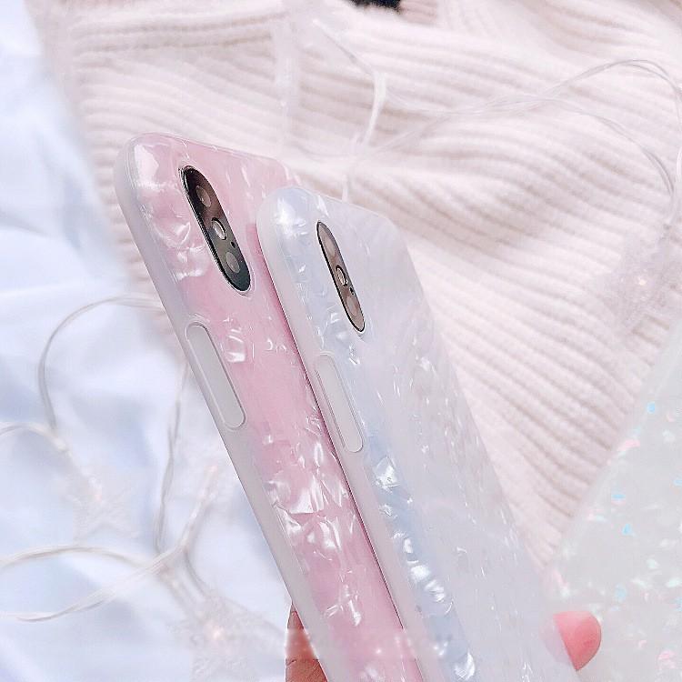 iphone 手機殼 貝殼紋 保護殼，IMD工藝，永不褪色，全包防摔軟殼，貝殼手機殼，韓風-細節圖7