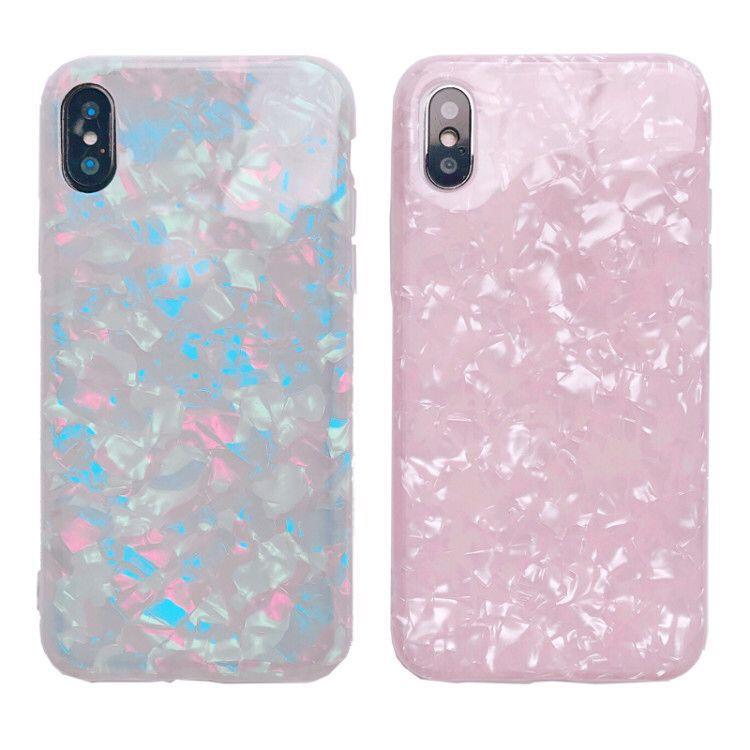 iphone 手機殼 貝殼紋 保護殼，IMD工藝，永不褪色，全包防摔軟殼，貝殼手機殼，韓風-細節圖8