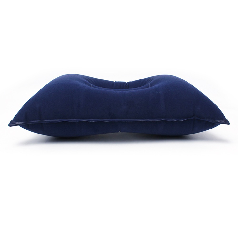 【A-Yue戶外趣】植絨充氣枕頭 睡袋 旅行枕 親膚枕頭 折疊 吹氣枕 露營寢具 車上 飛機枕 午休 旅行 腰靠枕 野營-規格圖5