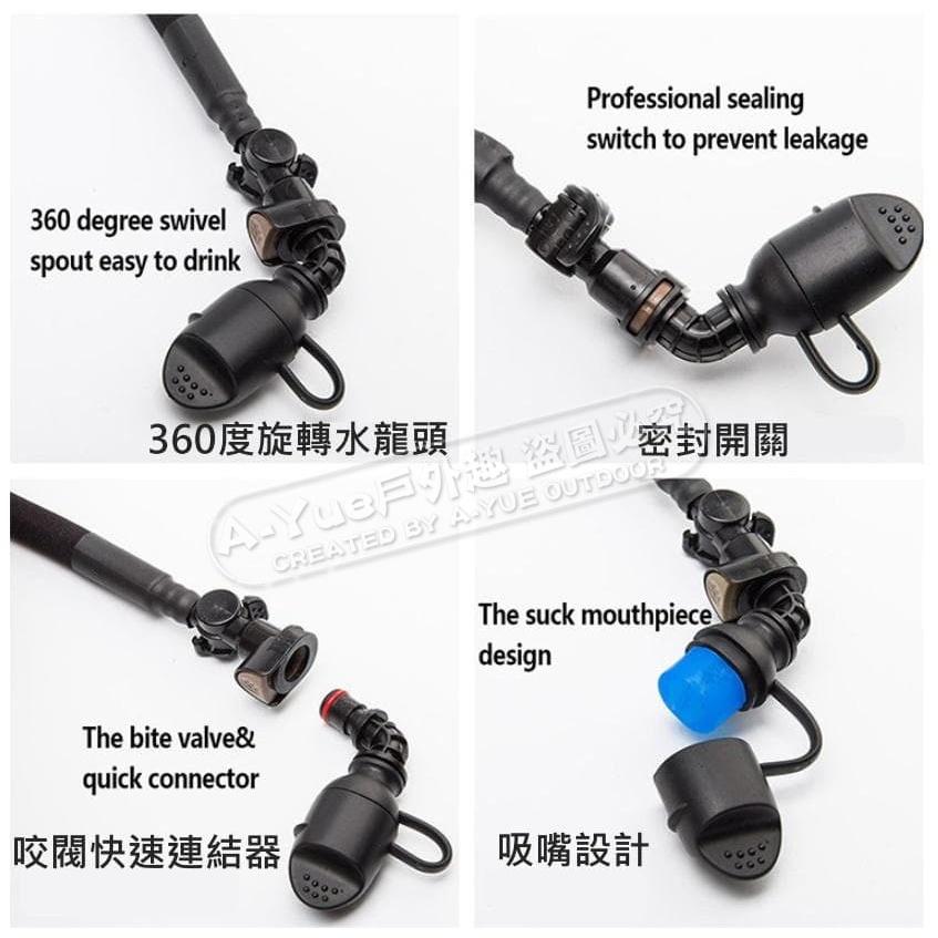 【A-Yue戶外趣】3L專業運動水袋 背包水袋 水管水袋 運動飲水袋 慢跑 騎自行車飲水器 登山 儲水袋 飲用水袋 背包-細節圖5