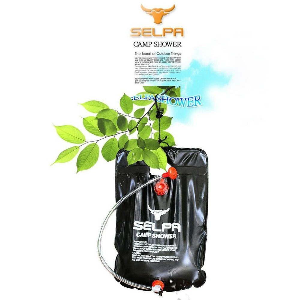 【A-Yue戶外趣】太陽能熱水袋 野營洗澡 淋浴袋 戶外沐浴袋 手提儲水袋 戶外洗手 20公升水袋 玩沙洗腳 露營 海邊-細節圖5