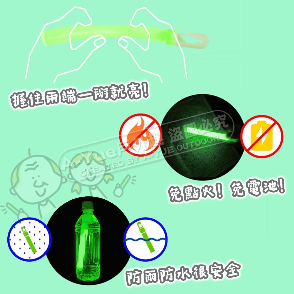 【A-Yue戶外趣▲現貨速發】日本防災螢光棒 防災避難用 48小時 Lumica 防水螢光棒 停電照明 地震避難 演唱-細節圖4