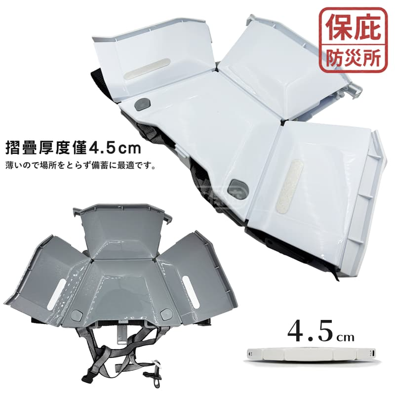 ｜保庇防災所｜日本防災折疊安全帽 避難頭盔 地震 避難 工地安全帽 停電 災害防治 防災用品 工程帽 防護帽 護頭防撞-細節圖4