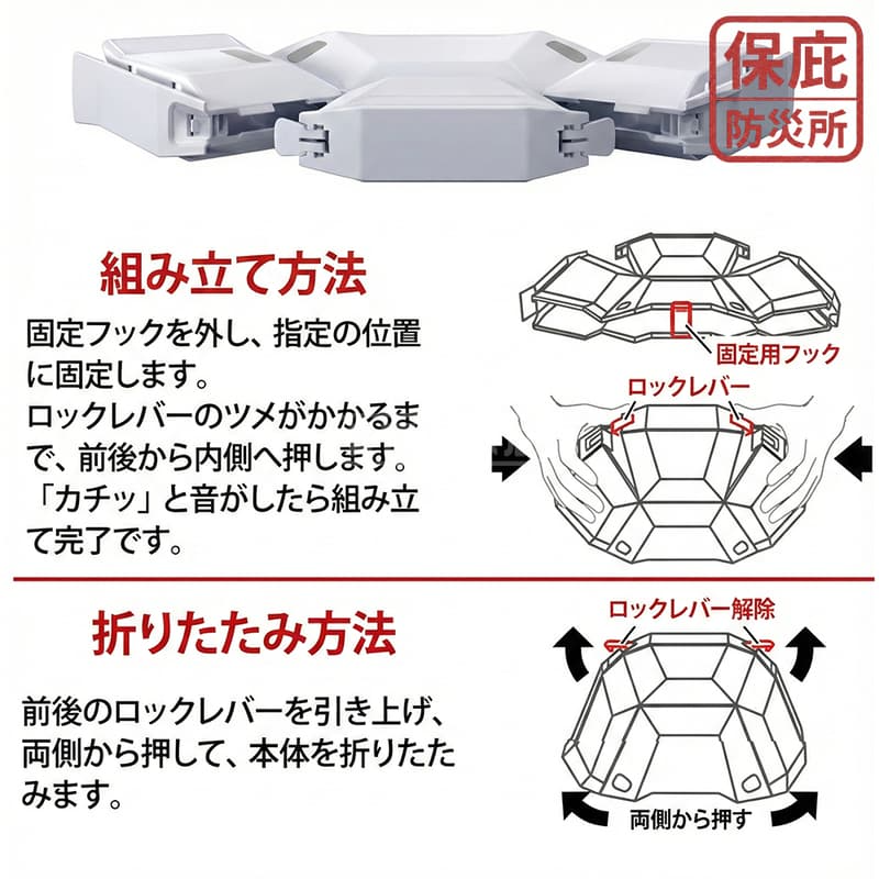 ｜保庇防災所｜日本防災折疊安全帽 避難頭盔 地震 避難 工地安全帽 停電 災害防治 防災用品 工程帽 防護帽 護頭防撞-細節圖2