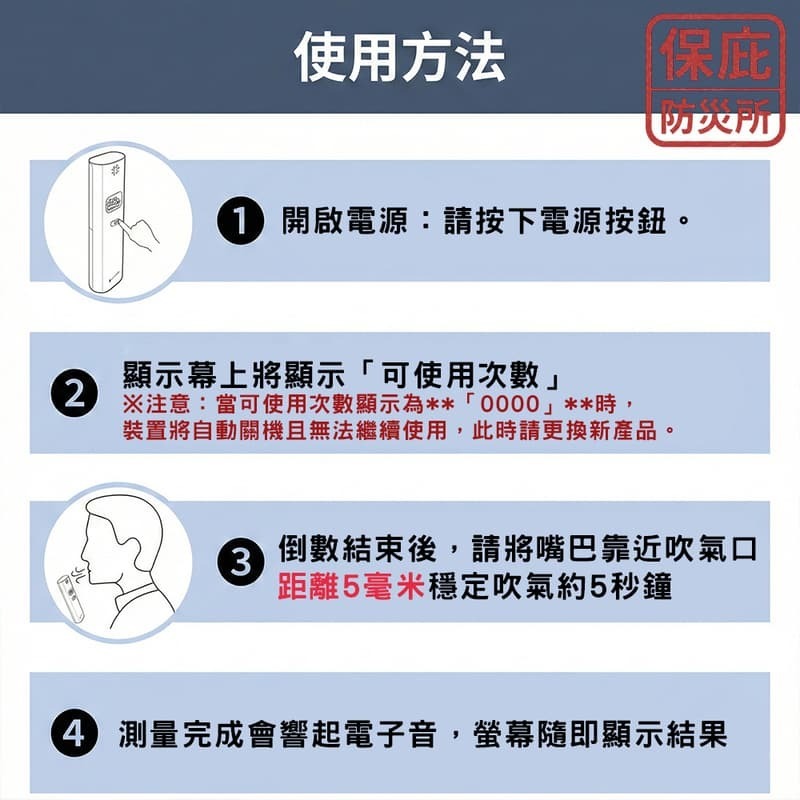 ｜保庇防災所｜不酒駕！日本小林藥品 酒精測量儀 吹氣式酒測器 酒精測試 隨身 酒精濃度計 數位顯示計 人身安全 避免酒駕-細節圖7
