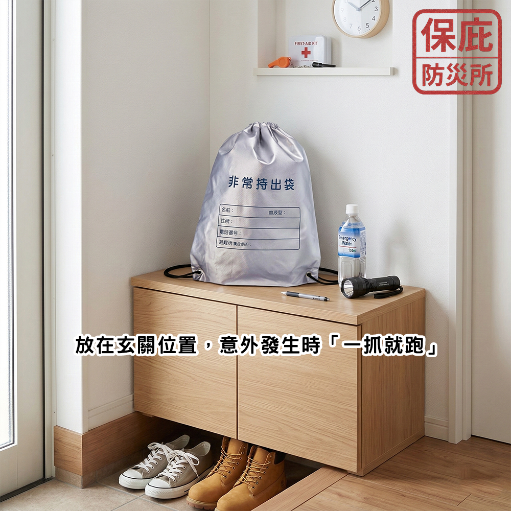 ｜保庇防災所｜物資防燃！難燃防災包 緊急避難包 防燃燒材質 逃生包 地震 應急 束口袋 抽繩袋 防災救生包 火災緊急包-細節圖4
