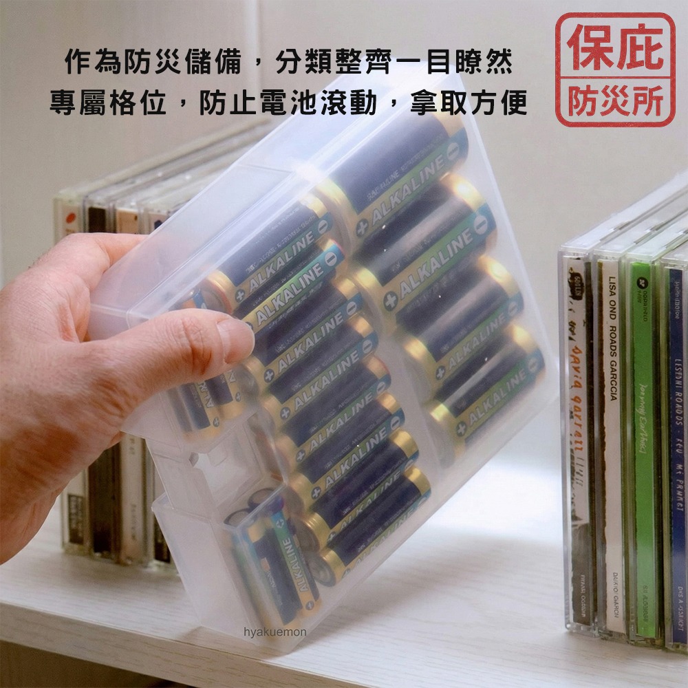 ｜保庇防災所｜日本製 防災備用電池盒 電池收納盒 防災包必備 露營工具 停電 乾電池備用 電池整理 電池盒 電池儲備-細節圖2