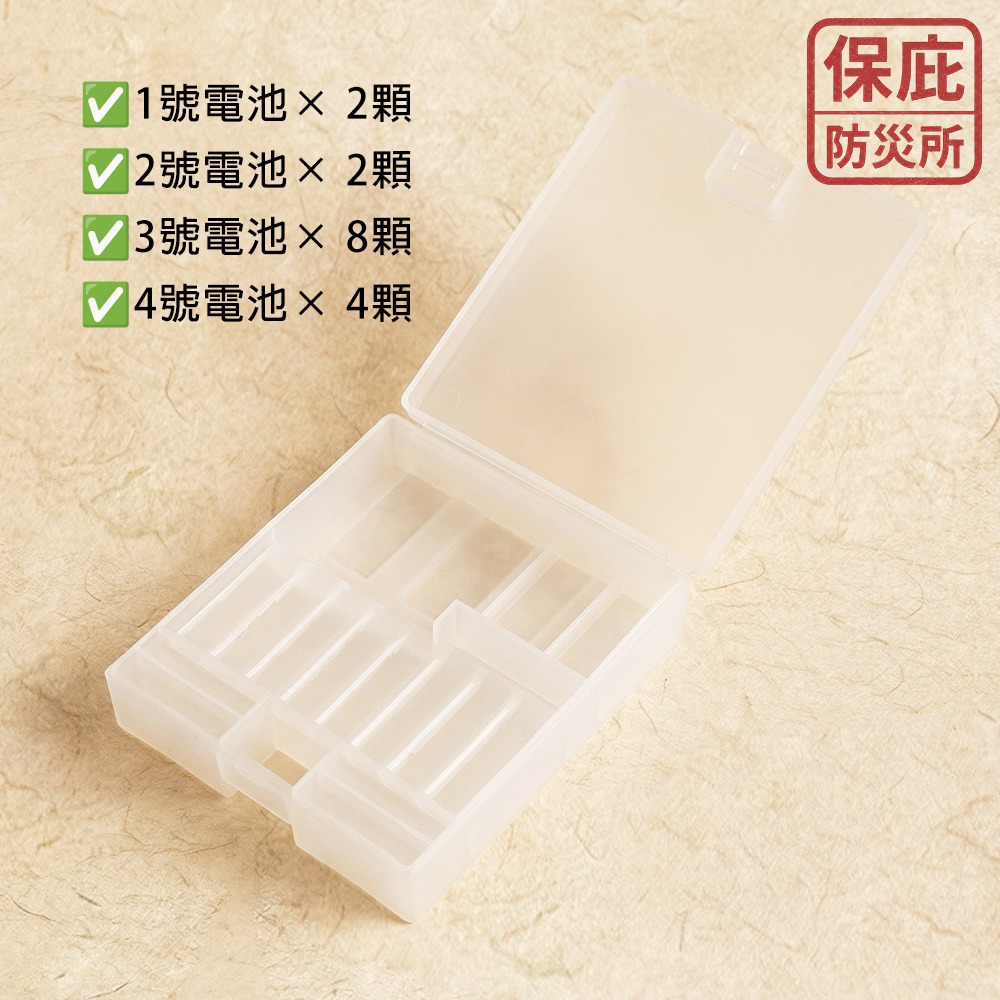 ｜保庇防災所｜日本製 防災備用電池盒 電池收納盒 防災包必備 露營工具 停電 乾電池備用 電池整理 電池盒 電池儲備-細節圖4