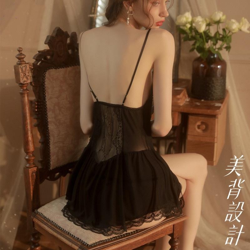 台灣現貨 性感睡衣 吊帶睡衣 深V睡衣 情趣睡衣 睡裙 居家睡衣 內衣 睡衣 誘惑火辣性感睡衣 性感蕾絲 8462-細節圖3