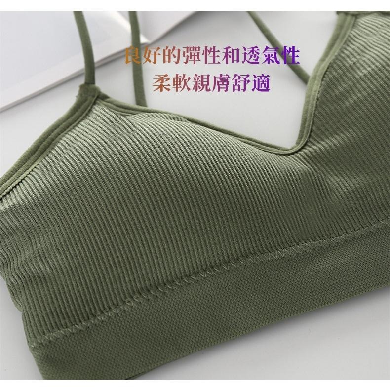 台灣現貨 韓版運動內衣 性感小可愛 帶胸墊運動內衣 免穿內衣可外穿 衣服 運動內衣 內衣 上衣 舒適清爽 透氣彈性內衣-細節圖3