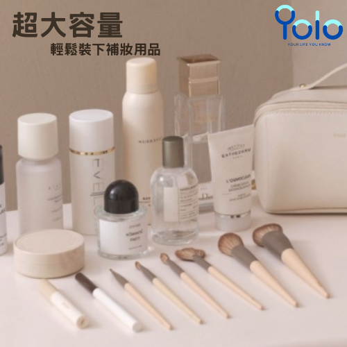 【24H台灣出貨】化妝包 旅行化妝包 化妝品收納包 洗漱包 化妝包女高級感新款大容量便捷化妝箱旅行洗漱包化妝品收納包-細節圖3