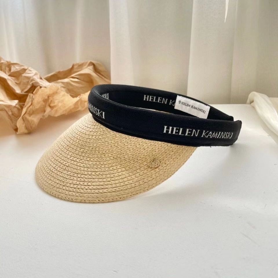 Helen Kaminski BIANCA Raffia 拉菲草帽 時尚防曬草帽 防曬帽 遮陽帽 草帽 空頂帽 滑入式-細節圖4