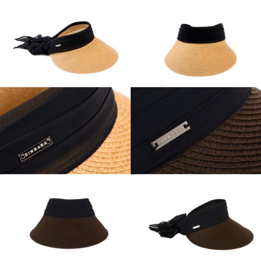ZINGARA JASPER BEACH VISOR 後緞帶綁結海灘遮陽帽 空頂帽 草帽 蝴蝶結 小臉神帽 防曬 遮陽-細節圖9