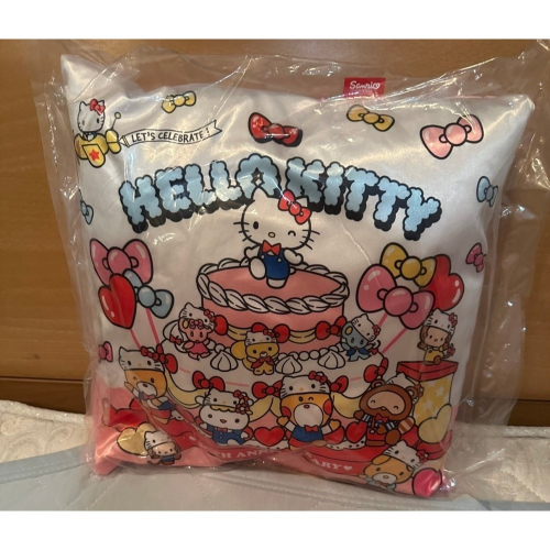 三麗鷗 hello kitty 凱蒂貓 50週年 方型抱枕 J賞 7-11抽抽樂 正版