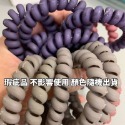 電話線髮圈 髮圈『韓國升級版5.5公分』莫蘭迪磨砂髮圈 韓國髮飾 髮束 綁頭髮  彈力無痕髮圈 億安文坊 p03-規格圖9