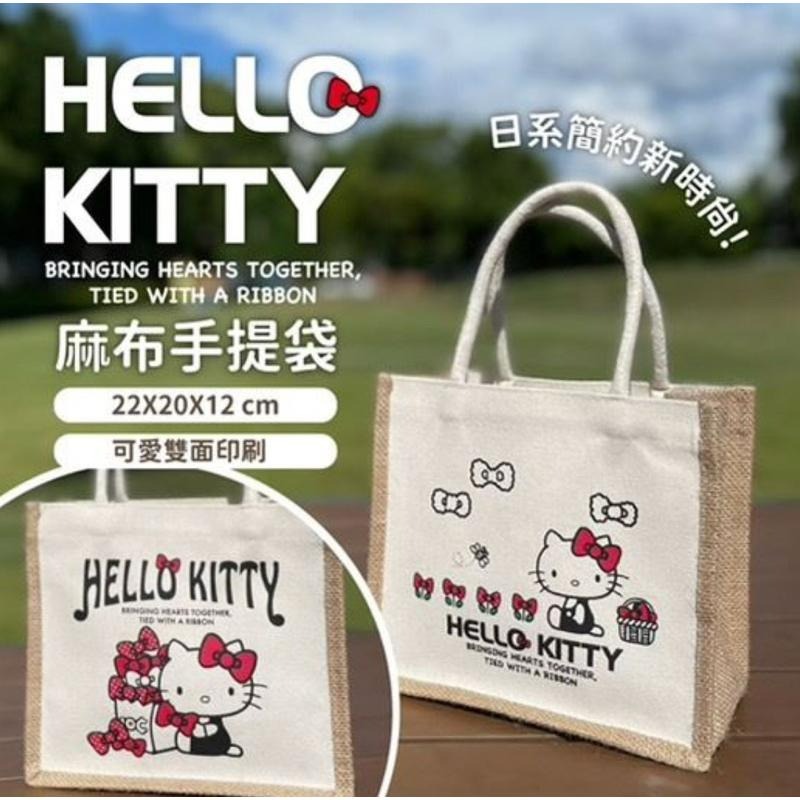 Hello Kitty 麻布萬用手提袋 馬上出貨-細節圖2