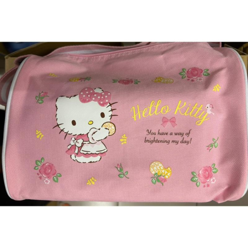 Hello Kitty 帆布肩/斜背包 25cm*13cm*18cm 肩帶28-53cm