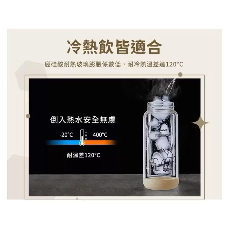 【美國康寧】Snapware SNOOPY 史努比提把隨行玻璃杯710ml 原價$690元 特價$390元馬上出貨-細節圖3