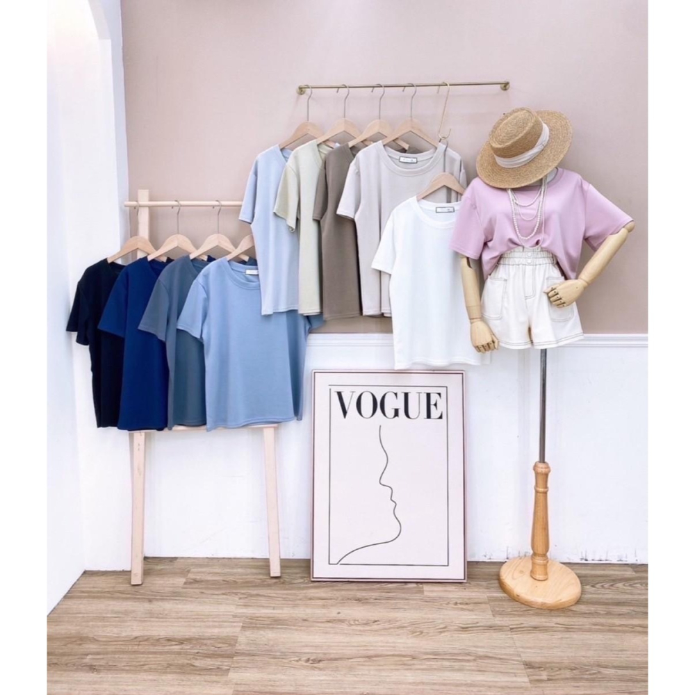 素面百搭太空棉寬版涼感衣-細節圖7