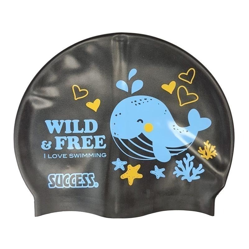 成功牌超彈性矽膠泳帽(兒童款)(游泳帽/泳具/游泳池/戲水裝備/success)-細節圖3