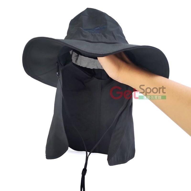 ATUNAS透氣大盤帽(附可拆遮片)(歐都納/登山帽/遮陽護頸/脖子防曬/便帽子/防潑/台灣製)-細節圖2