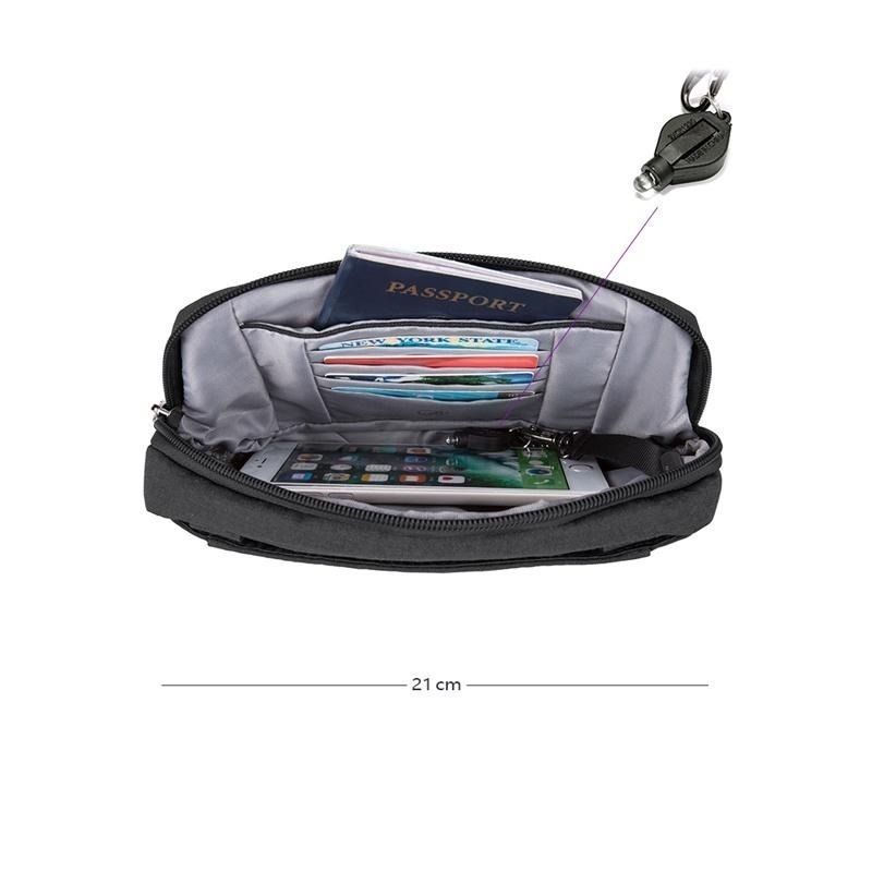 Travelon METRO手持肩背兩用包(TL-43416)(美國防盜包/RFID防竊取/都會肩背包/腰包/休閒旅遊)-細節圖2