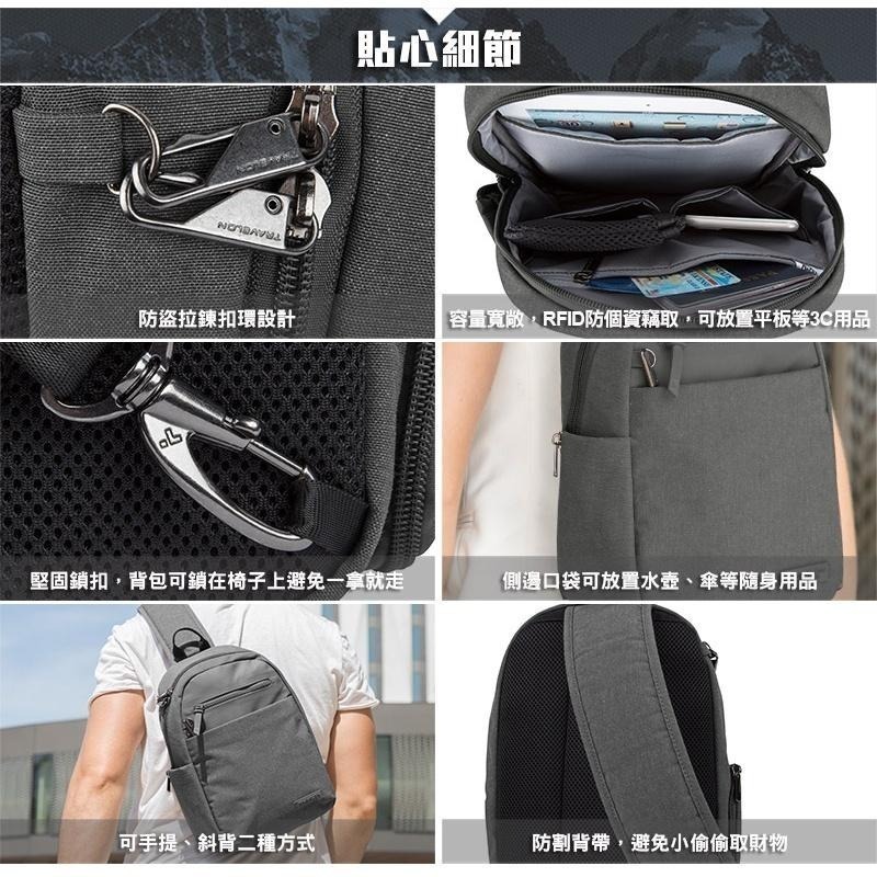 Travelon METRO城市斜背包(TL-43413)(美國防盜包/RFID防竊取/側背/單肩背包)-細節圖5
