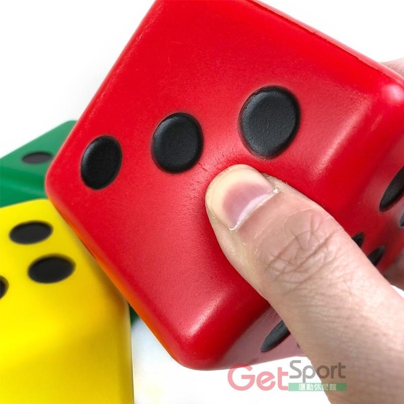 泡棉3入炫彩骰子組(繽紛骰子球/軟骰子/團康遊戲/教具/6面骰/台灣製)-細節圖4