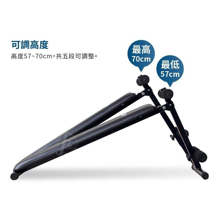可摺疊仰臥板(健腹板/仰臥起坐器/重訓板/捲腹機/腹肌健身椅)-細節圖3