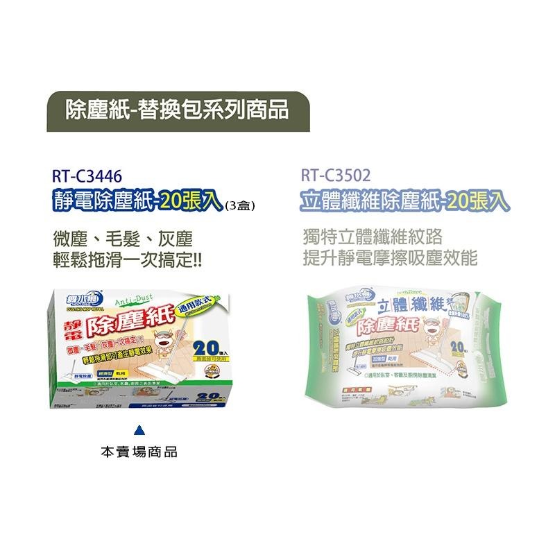 舞水痕靜電除塵紙(3盒量販包)(經濟型/抗螨/抗菌/表面清潔/居家日用品/台灣製)-細節圖2