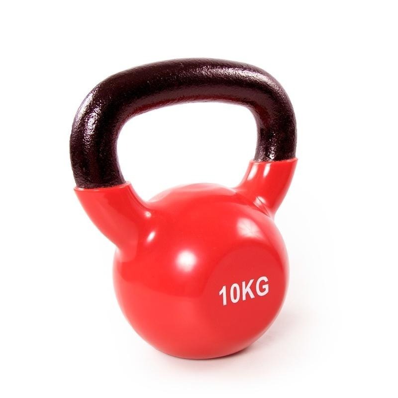 浸膠壺鈴10公斤(10kg/包膠甩啞鈴/拉環啞鈴/核心肌群/KettleBell)-細節圖2