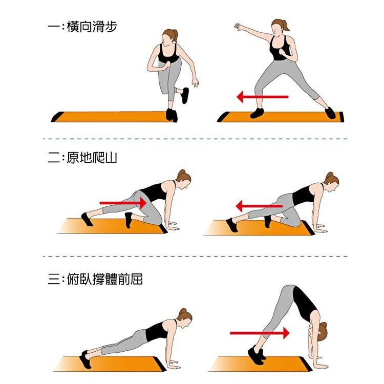 成功牌核心訓練滑步墊(附腳套)(滑步器/橫向滑動/健腹器/溜冰/籃球員/足球)-細節圖6