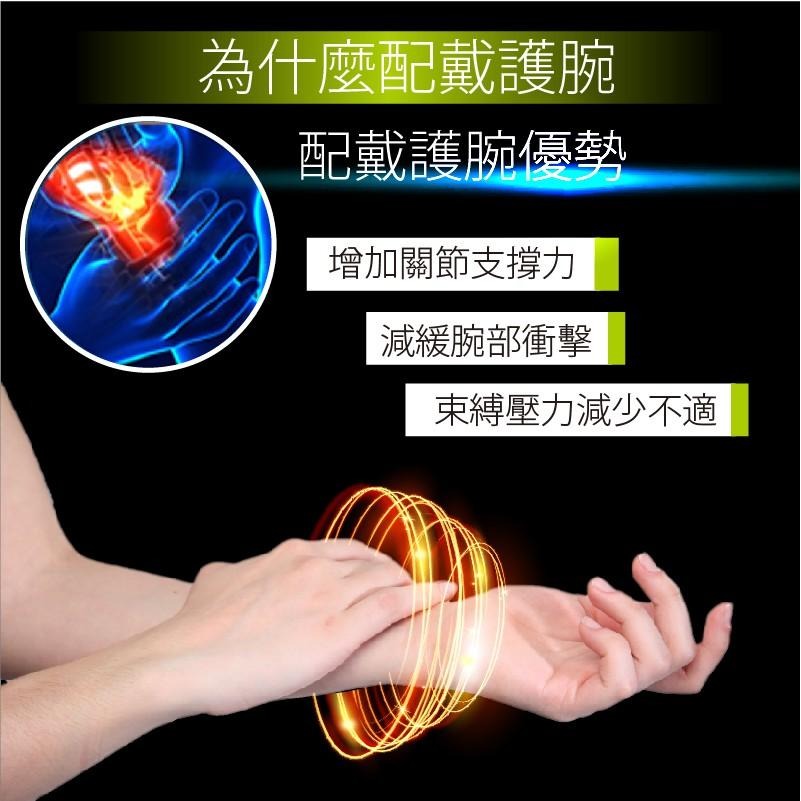 muva遠紅外線專業護腕(束帶/手腕加壓帶/護具/運動防護/透氣/超彈力/台灣製)-細節圖2