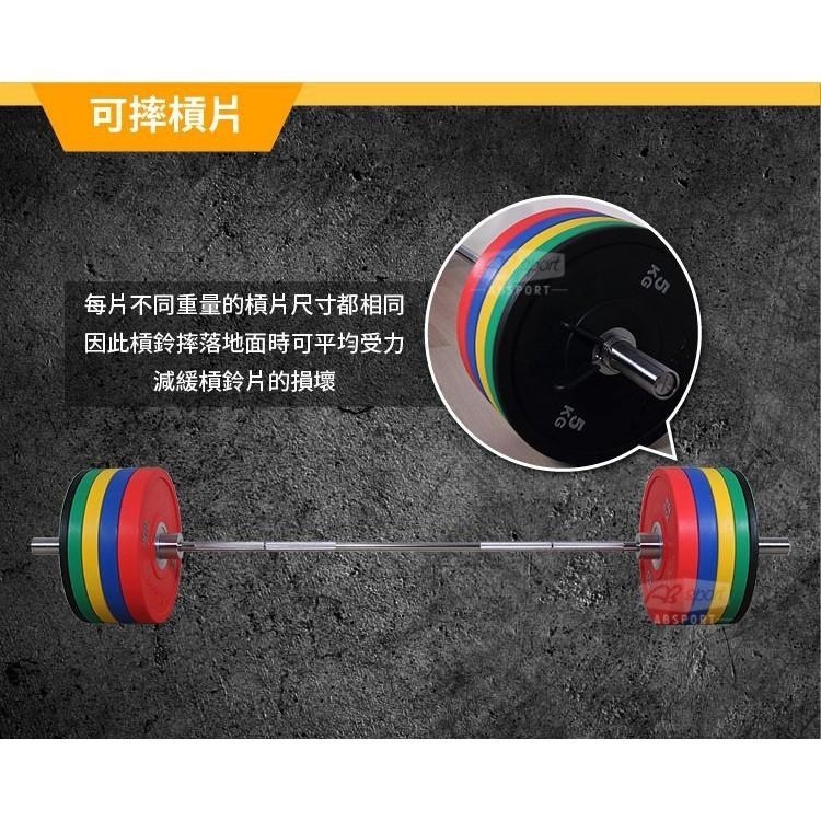 專業可摔奧林匹克槓片15KG(15公斤/大孔片/槓鈴片/啞鈴片/Olympic/硬舉/深蹲/胸推)-細節圖3