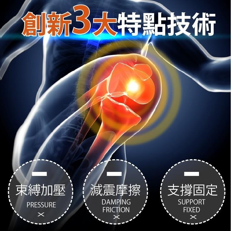 muva遠紅外線專業支撐護膝(束帶/膝蓋加壓帶/運動防護/護具/彈片支撐/台灣製)-細節圖2