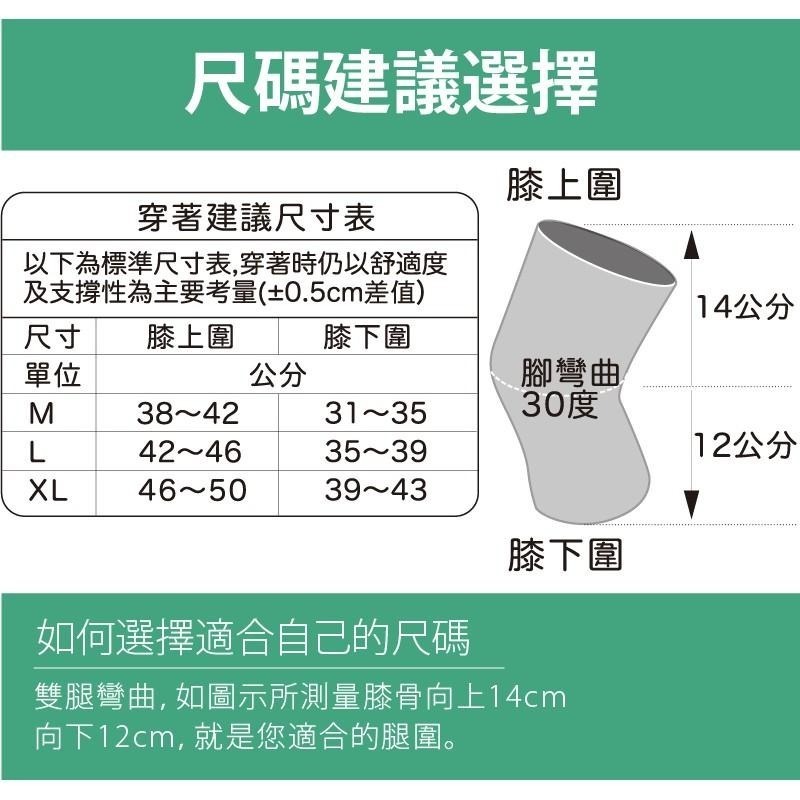 muva遠紅外線專業支撐護膝(束帶/膝蓋加壓帶/運動防護/護具/彈片支撐/台灣製)-細節圖8