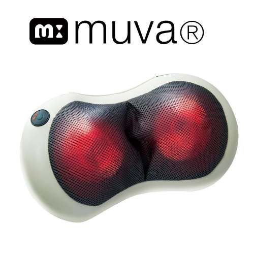 muva 3D多點溫感揉捏枕(可車充/按摩枕/熱敷/揉捏/紓壓/放鬆/舒緩/按摩器/母親節禮物)