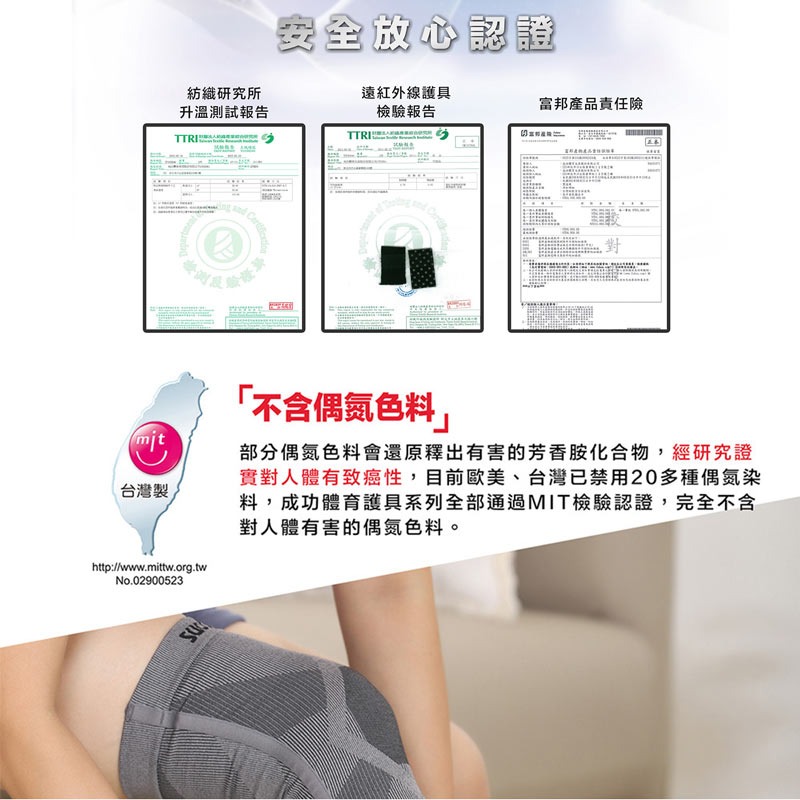 成功牌石墨烯支撐型護膝(恆熱保溫/骨架護具/膝蓋保護/登山/單支入)-細節圖7