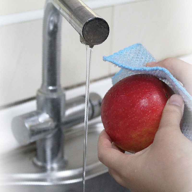 舞水痕蔬果清潔布(菜瓜布/洗碗布/不沾鍋刷/洗滌網刷/柔軟刷)-細節圖4