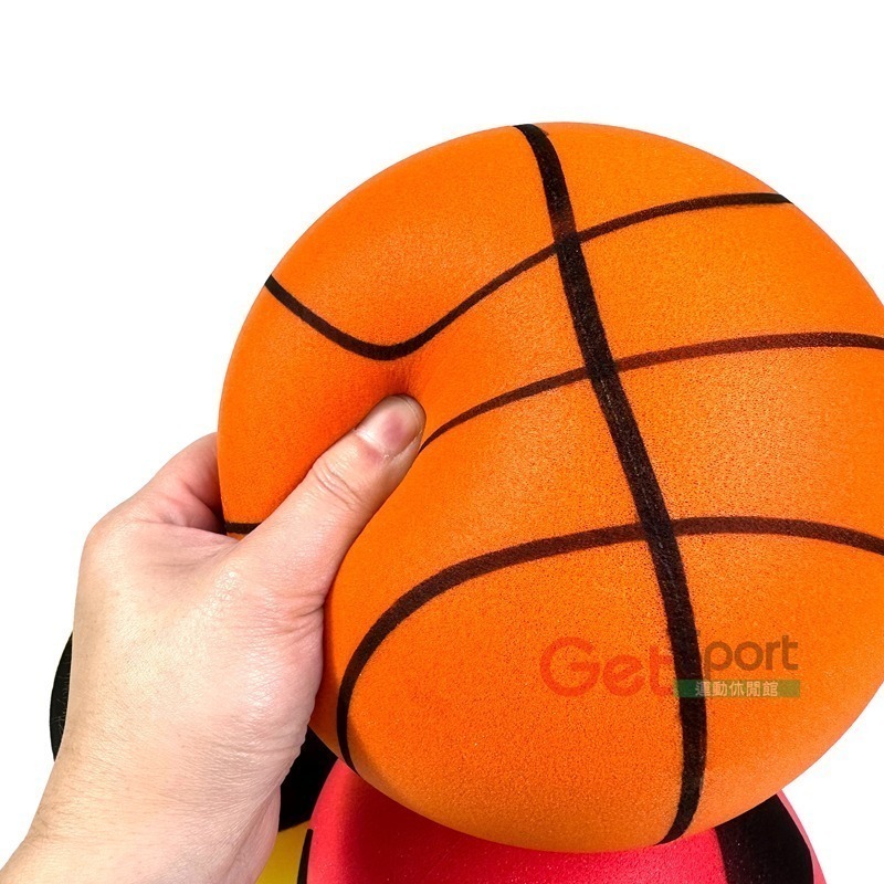 特波士高彈靜音球(小籃球/小足球/安全玩具/親子同樂/泡棉球/團康)-細節圖5