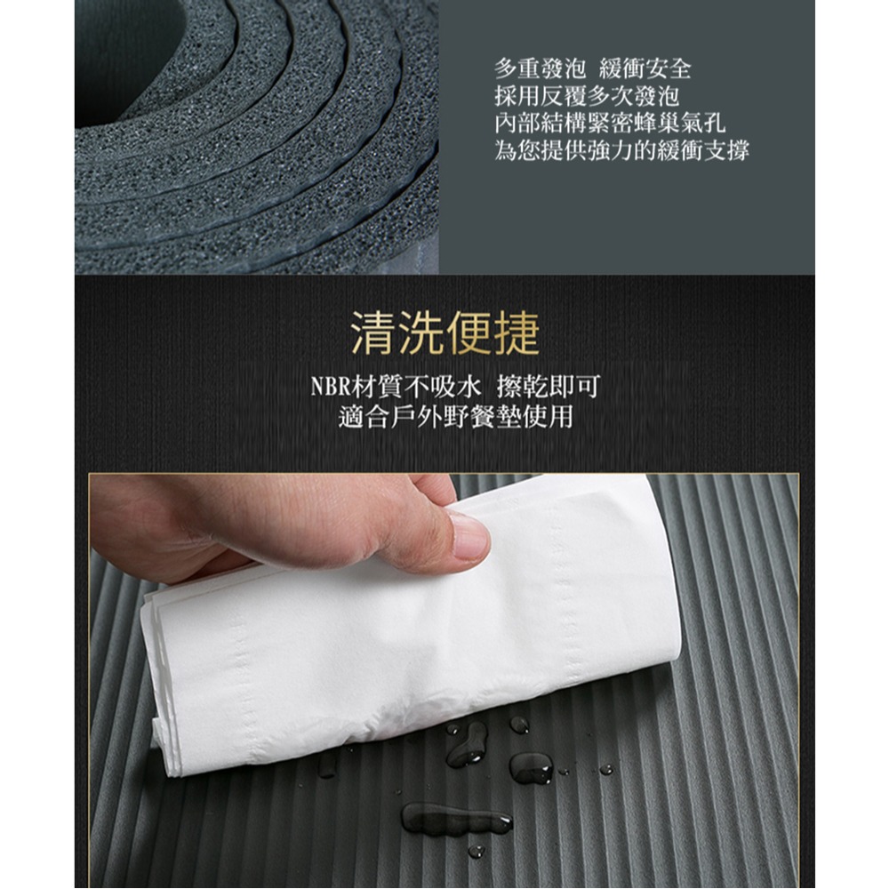TROPS加厚仰臥捲腹墊(10mm/瑜珈墊/健身墊/韻律瑜伽墊/特波士/學校體測專用墊)-細節圖4