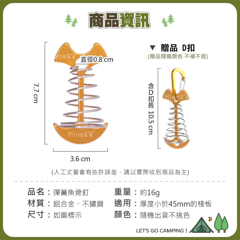 [台灣發貨 超取免運] 魚骨釘 棧板神器 彈簧魚骨釘 魚骨頭 魚骨釘露營 棧板釘 棧板營釘 魚骨地釘(mina百貨)-細節圖8