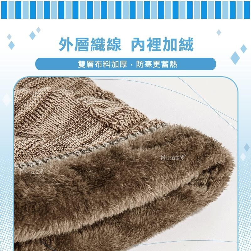 [台灣發貨 超取免運] 圍脖 針織帽 毛線帽 編織帽 帽子圍巾 脖圍 圍巾帽  圍脖帽 防寒帽 月子帽 (mina百貨)-細節圖5