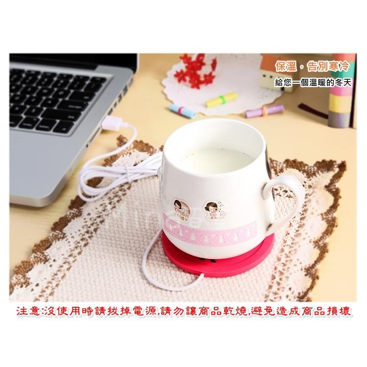 [台灣發貨 超取免運] 可愛卡通USB保溫杯墊 杯墊 保溫碟 暖杯墊 USB加熱(mina百貨【K0004】-細節圖9