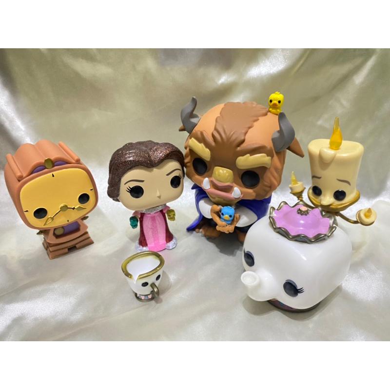 拆擺 FUNKO POP迪士尼 Disney 美女與野獸 時鐘 蠟燭 茶壺太太與阿奇 野獸 貝兒-細節圖6