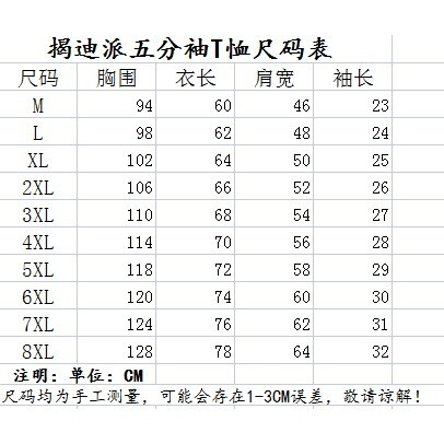 地下室-短袖T恤 韓版泰迪小熊上衣 大尺碼8XL寬鬆短袖五分袖 男生衣服【NL622283】-細節圖8