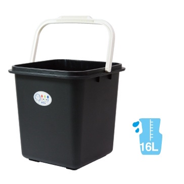 佳斯捷 JUSKU 6992 黑天鵝水桶(16L) 塑膠桶 儲水桶 手提桶 置物桶 洗車水桶 釣魚水桶【週潔倫】