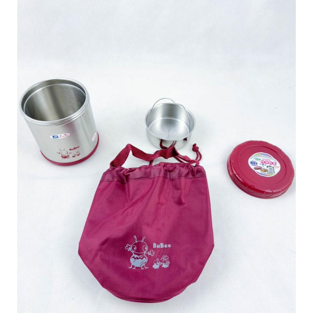 《物廉網》台灣製 小蟻布比 蘇香兩層高真空不銹鋼飯盒(附提袋) 保溫盒 飯盒 保溫飯盒 保溫便當盒 飯菜盒 保溫鍋-細節圖2